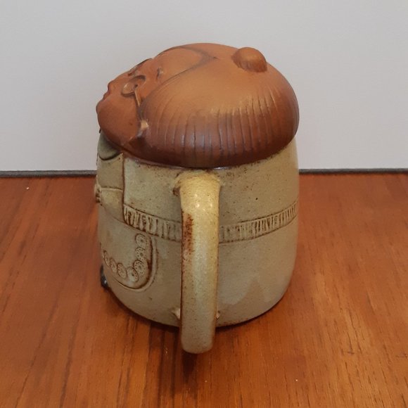 Vintage Japanese Stoneware Teapot - Granny - Grandma - Old Lady - Japan - Picture 2 of 10